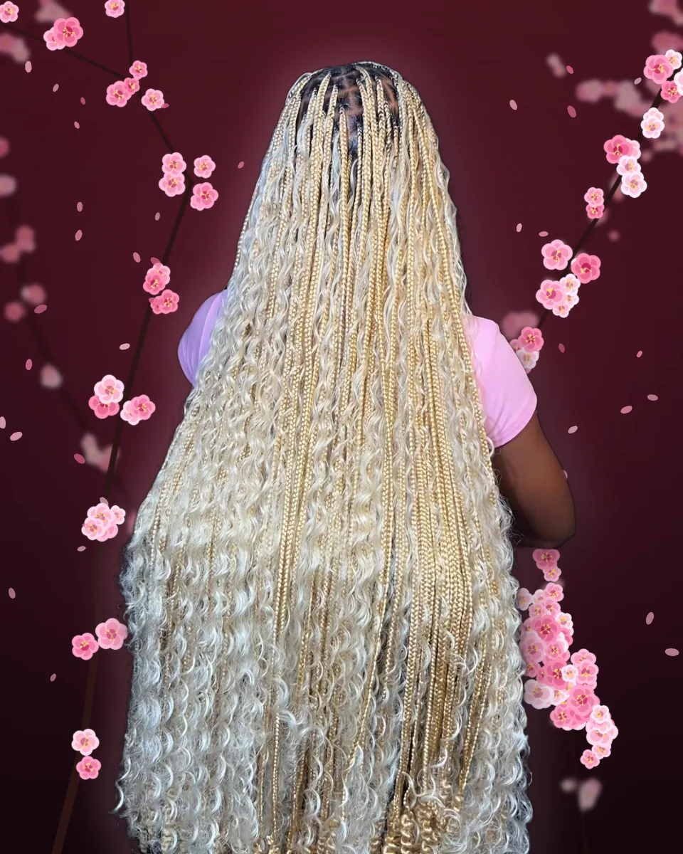 Bohemian Knotless Braids by Braided By Anne