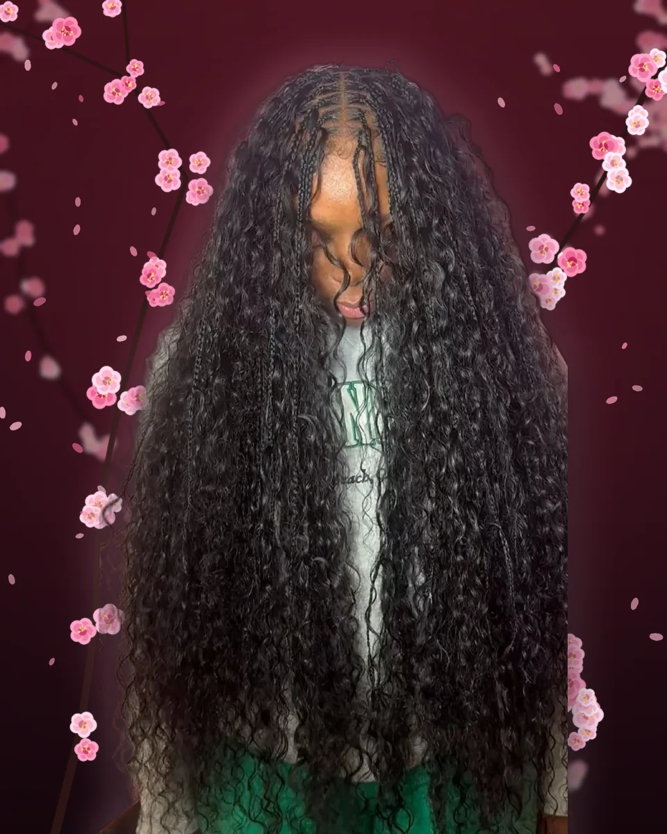 Curly Bohemian Braids